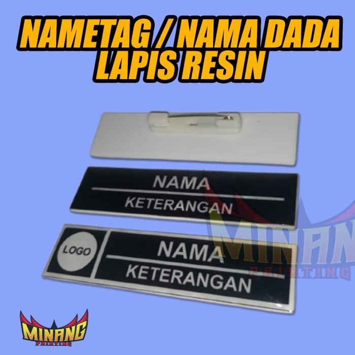 

nametag akrilik peniti / nama dada akrilik