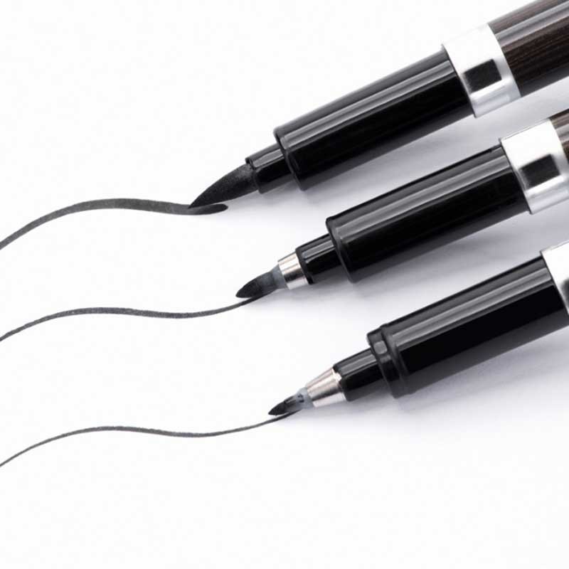 

Black Brush Pen Calligraphy Pen Markers Art Writing Office School Supplies Stationery Student Painting Lettering Pens Markers