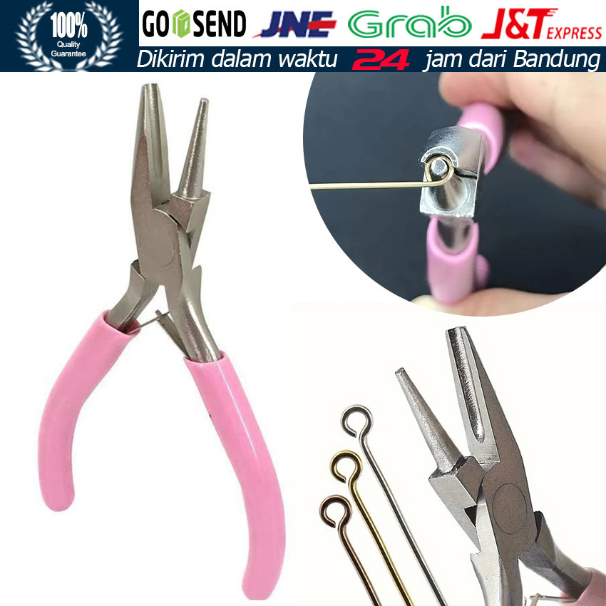 Tang Pembulat Kawat Loop Concave / Tang Umpan Handmade Pink untuk Jig Metal / Tang Loop Tang Umpan H