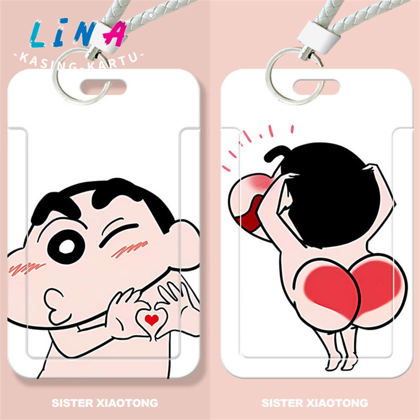 

Lucu dan Lucu Crayon Shin-chan Siswa Slide Kartu Set Kartu Makan Kartu Bus ID Set Kartu Akses Penyimpanan Kartu Kampus