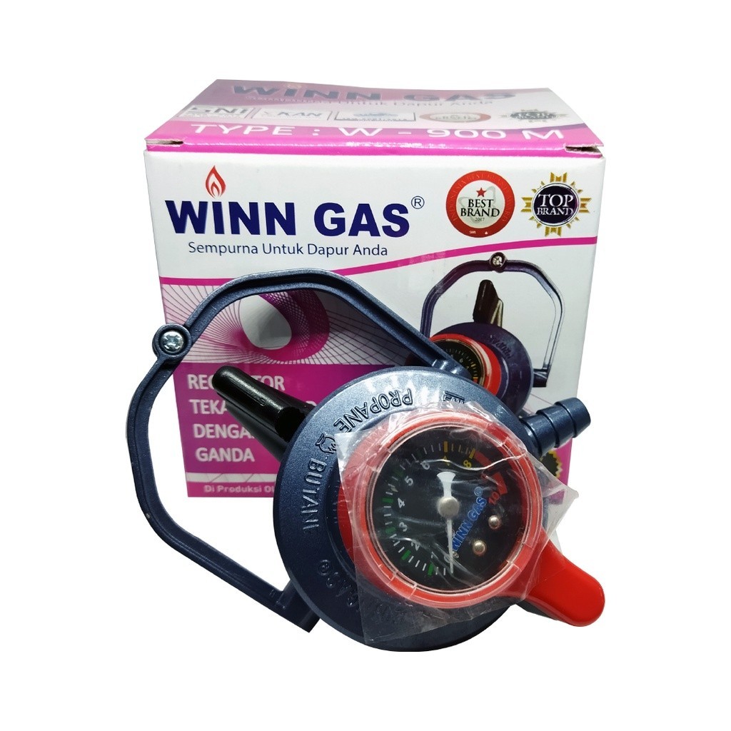 REGULATOR KOMPOR GAS WINN GAS W 900 REGULATOR DOUBLE LOCK REGULATOR WINN GAS REGULATOR GAS