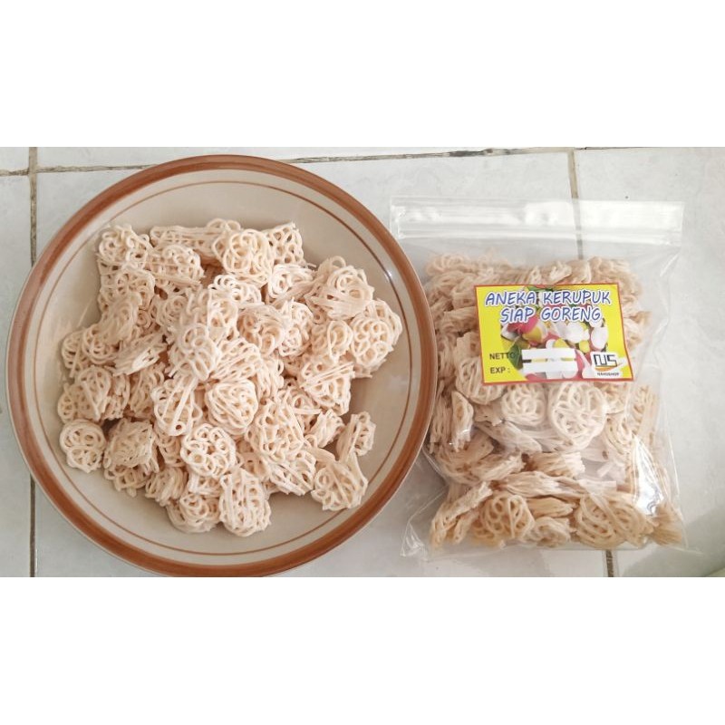 

Kerupuk Mawar Putih Mentah 250 Gram