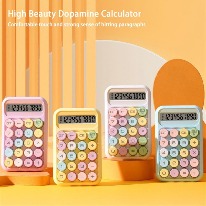 

Dopamine Computer 12-bit Large Screen Calculator High-value Mechanical Keyboard Calculator Student Exam Portable