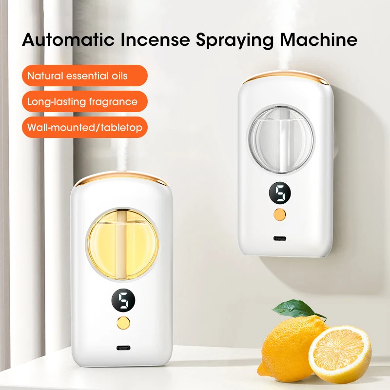 

Desktop Diffuser Aromatherapy Machine USB Smart Perfume Air Purifier with Display Car Air Freshener Home Bathroom Deodorization