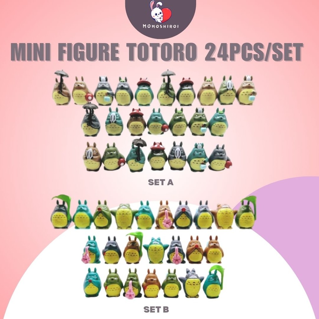 MINI FIGURE TOTORO 24PCS/SET action figure totoro chibi