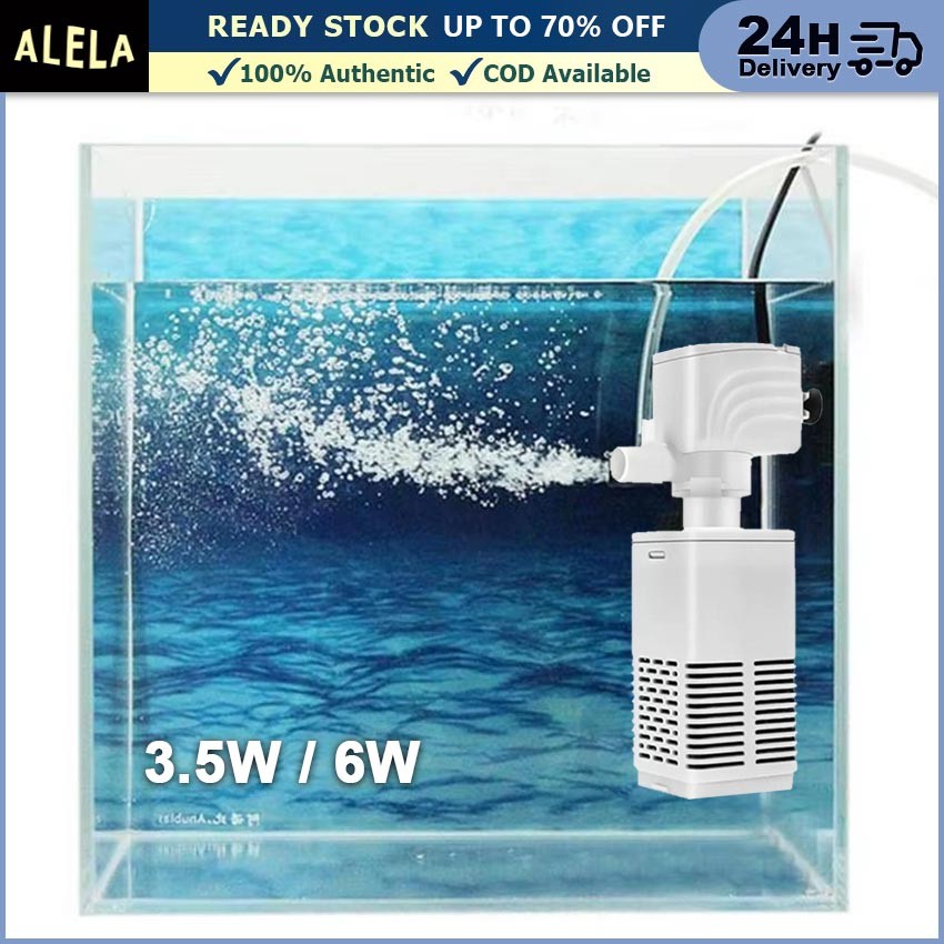 Pompa Air Aquarium Internal Filter Pompa Aerator Penyaring Kotoran Ikan Aquascape