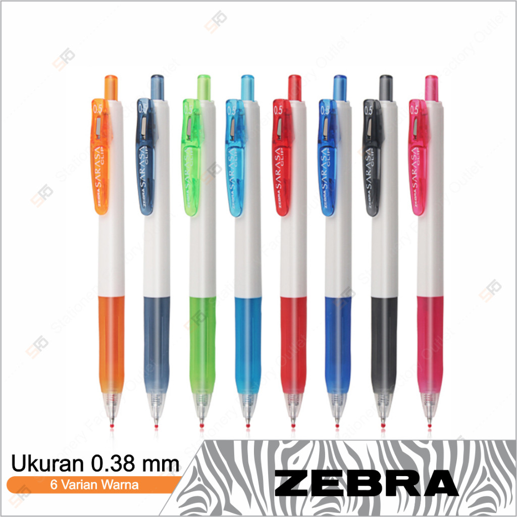 

Pen Gel Zebra Sarasa Clip 0.38mm - SFO Semarang Official
