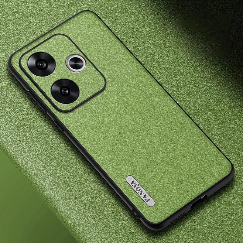 Casing HP Xiaomi Redmi Turbo 3 Turbo3 RedmiTurbo3 Penutup belakang Kulit Litchi PU kulit sapi Sayura