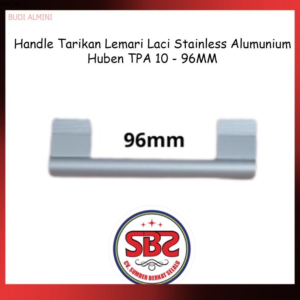 Handle Aluminium Pegangan Tarikan Laci Lemari Mebel Kitchen Set TPA 10 - Handle Tarikan Lemari Laci 