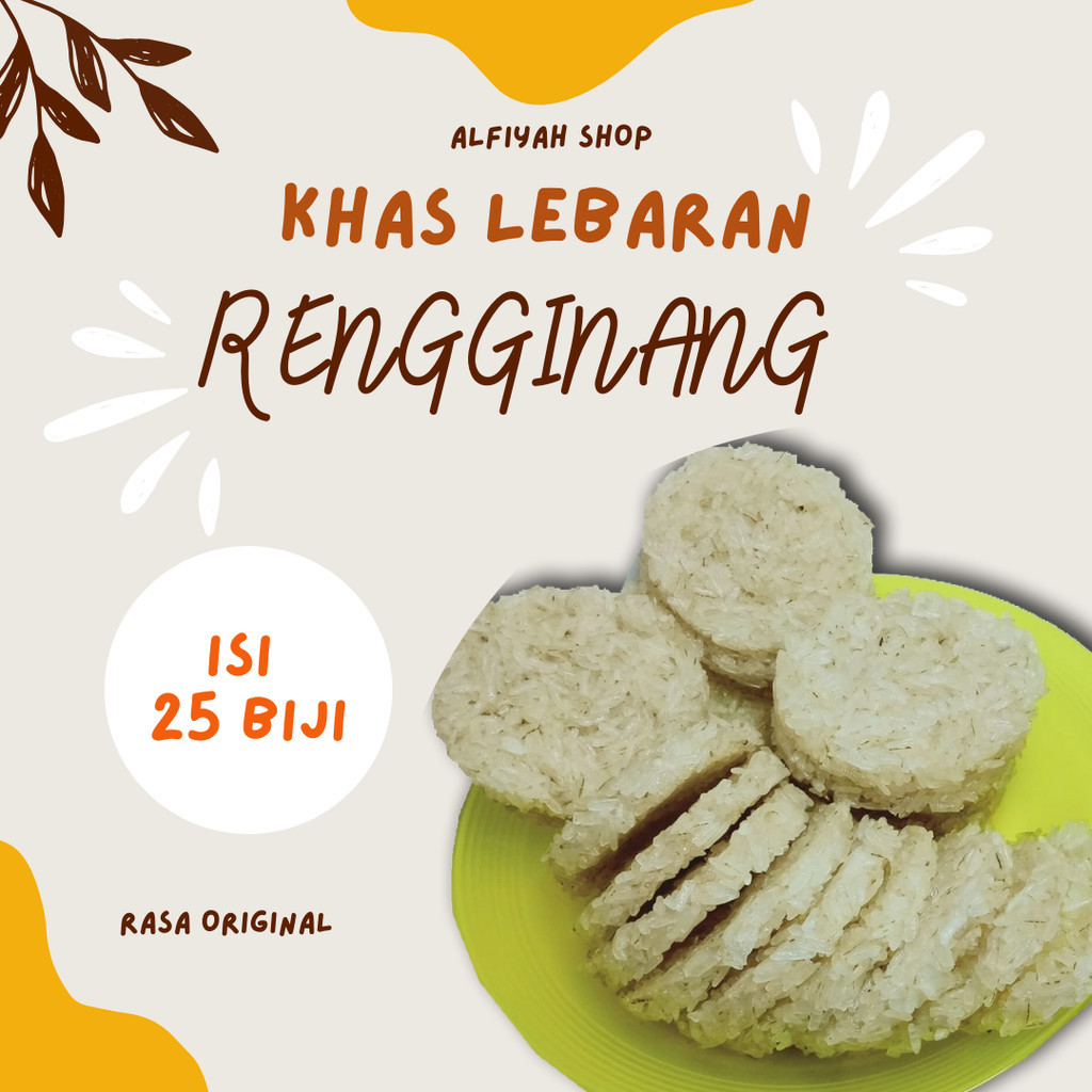 

RENGGINANG Mentah Isi 25 Pcs Premium Khas Karawang