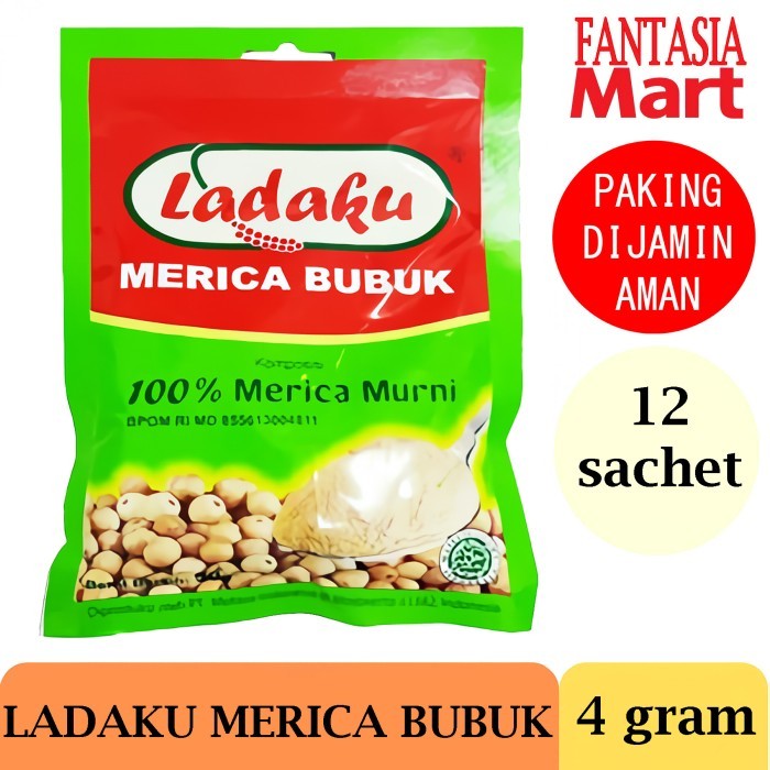 

LADAKU BUBUK MERICA 4 GRAM PACK ISI 12 SACHET FUN CORNER DENGAN PAKING AMAN