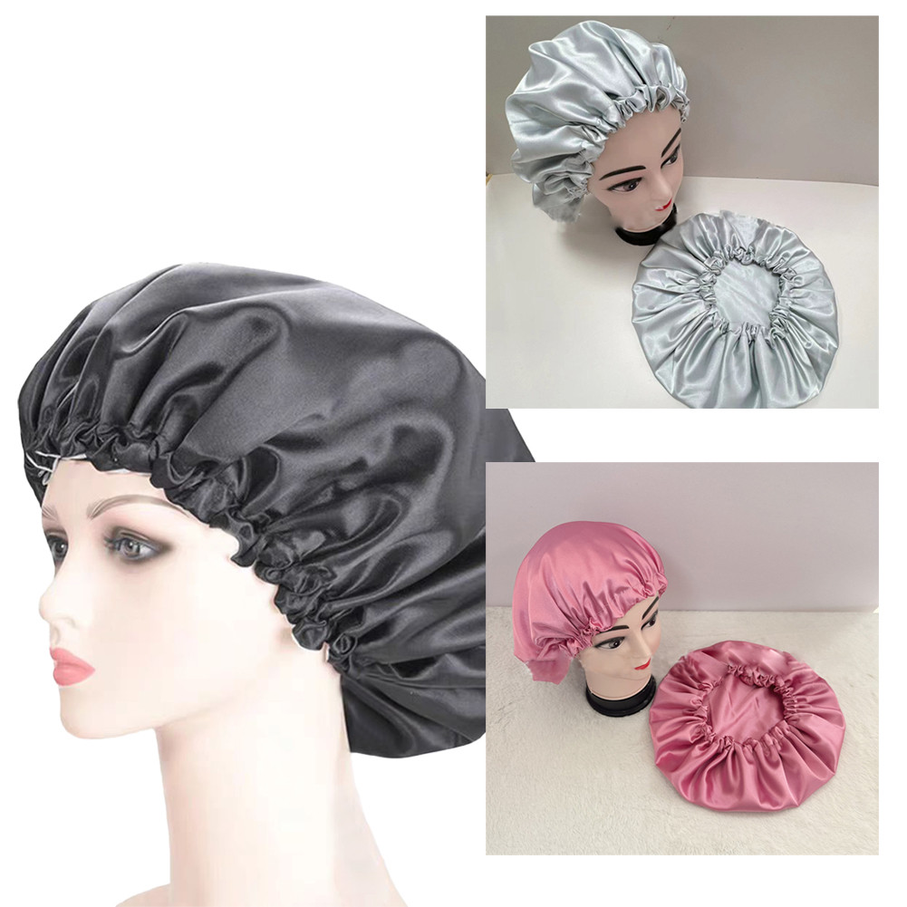 Hair Bonnet Premium Satin Silk / Hairnet Satin cap / Shower cap / Penutup kepala Topi Salon Spa