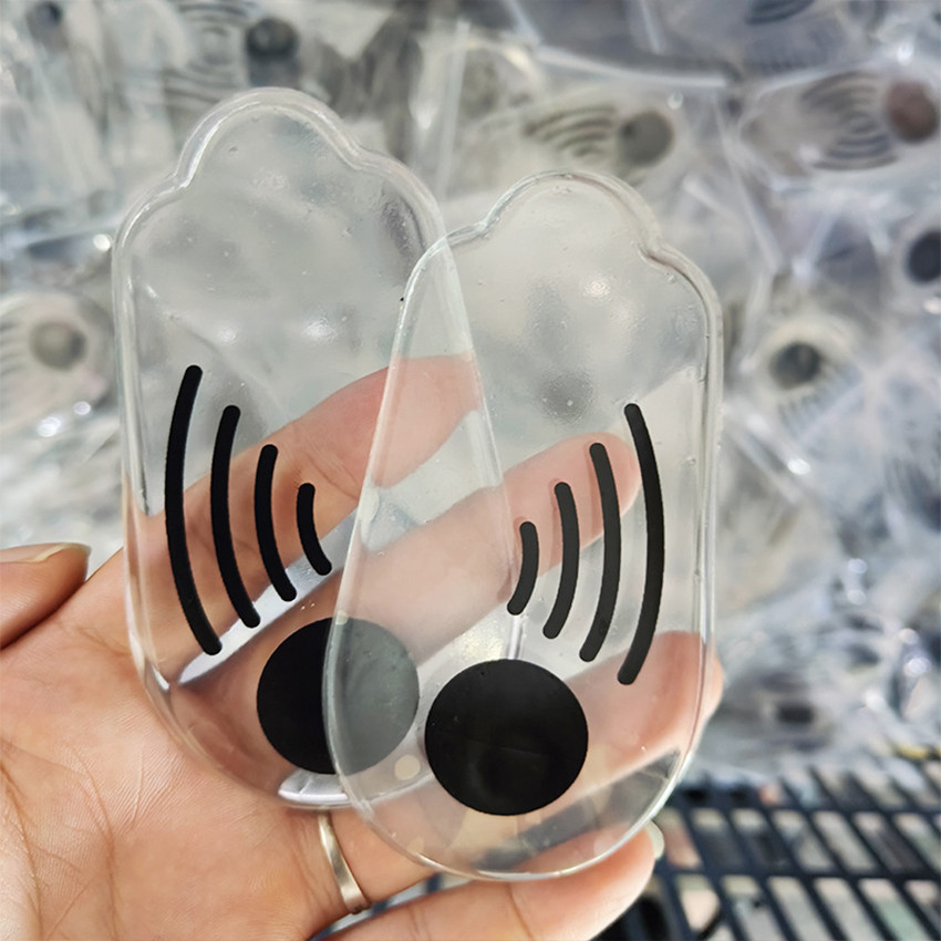 1 Pasang Insole Gel Silicone Tumit Insole Pelindung Tumit Insole Gel Blk / Bantalan Tumit Silikon