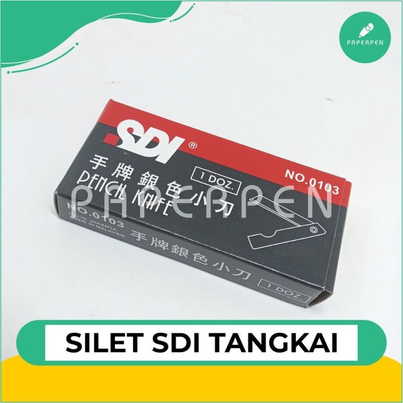 

(PST.ATK) (Lusin) Silet Sdi Tangkai