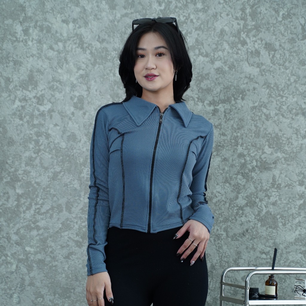 Promo SORA - Cove Top | Atasan Sweater Wanita Premium Lengan Panjang Korean Style | Baju wanita Keki