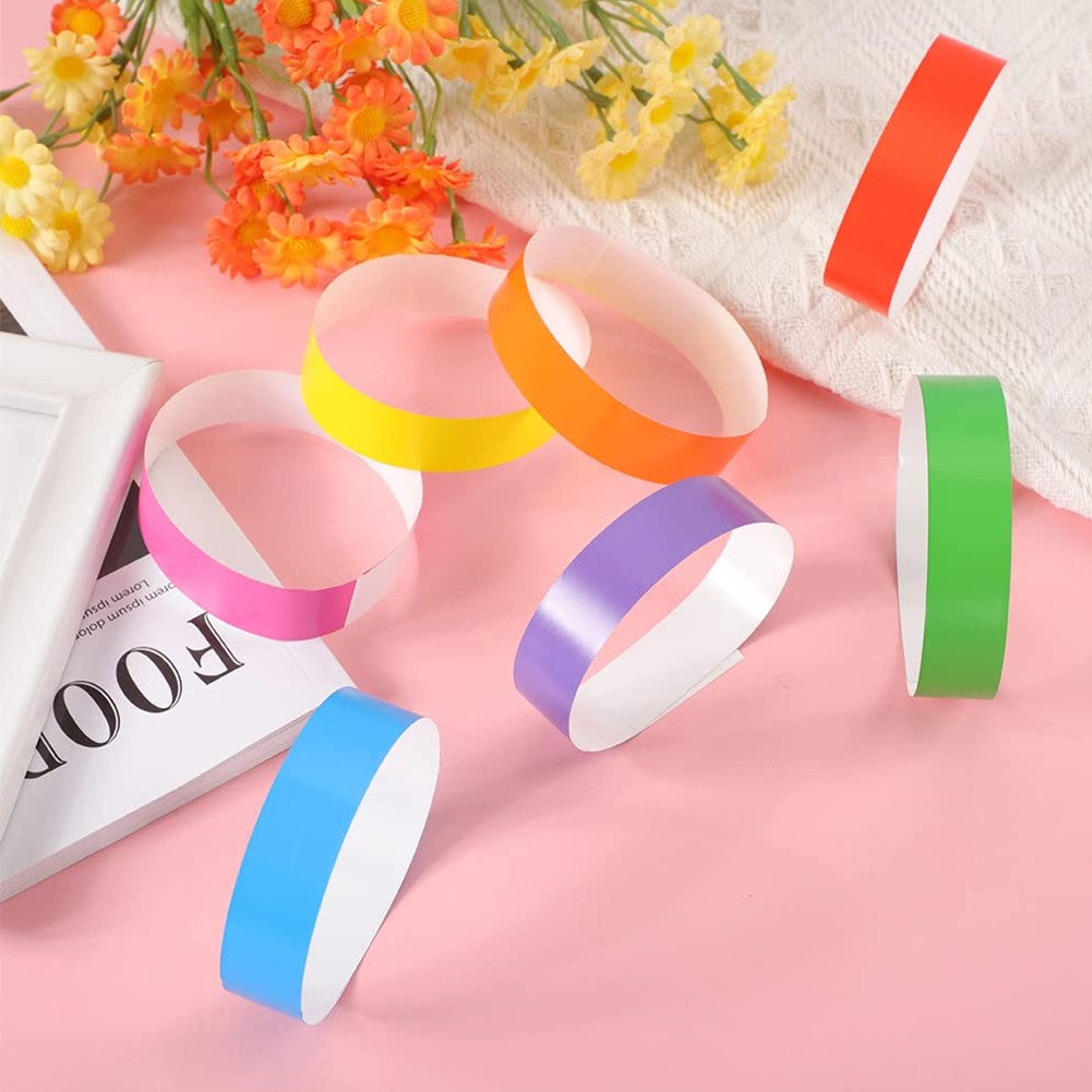 Gelang Tiket 100pcs Gelang Event Anti Air Tiket Event PVC Gelang Wahana Entry Event