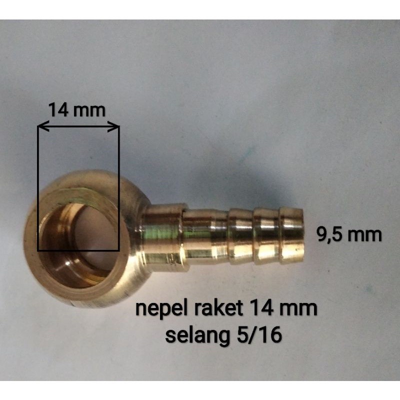 Nepel Raket Fitting Banjo Minyak Oli Cooler Mesin Motor Diesel Lubang 14 mm