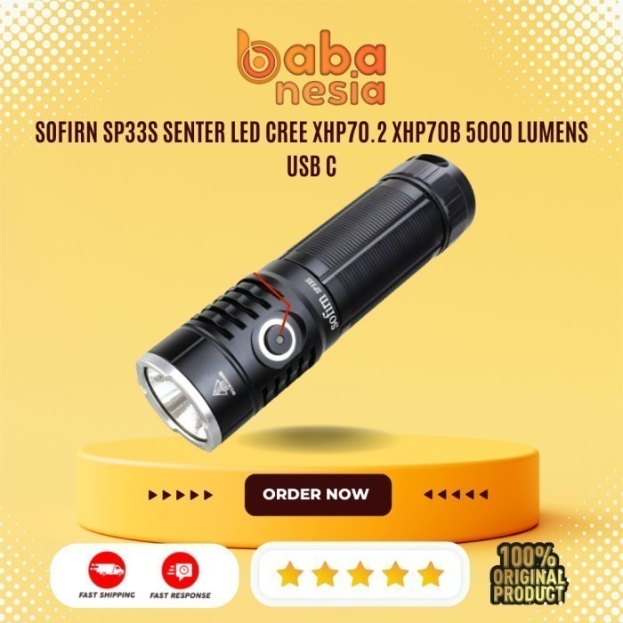 SOFIRN SP33S SENTER LED CREE XHP70.2 XHP70B 5000 LUMENS USB C