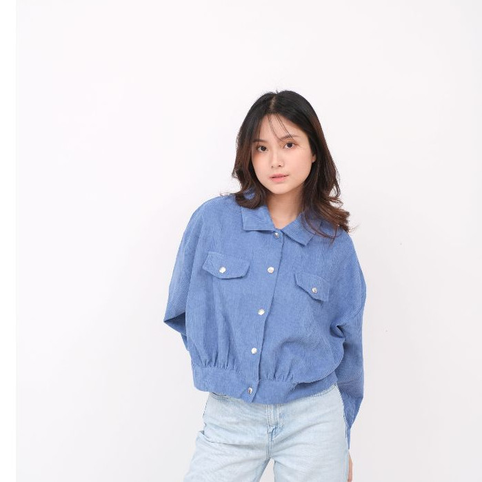 Audrey Jacket Corduroy MK036 by MSDxeveryone /Outer wanita oversize jumbo