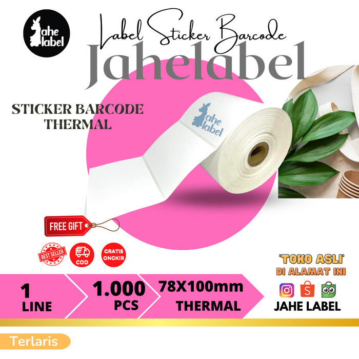 

best -stiker label direct thermal 78 x 100 mm core 1