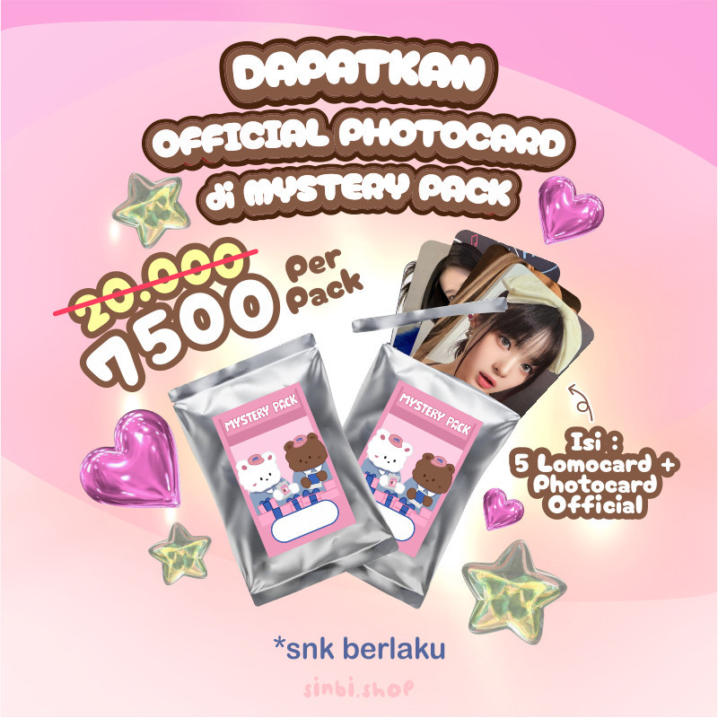Mystery Pack Sinbi Shop Photocard Lomocard Kpop