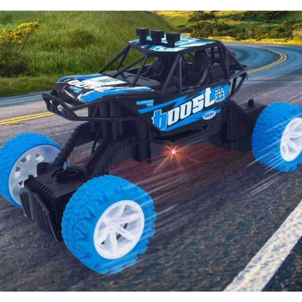 Mainan Mobil Remote Control Monster Charger RC Skala 1:20 Cross County Jeep Offroad 4X4 Anti Air