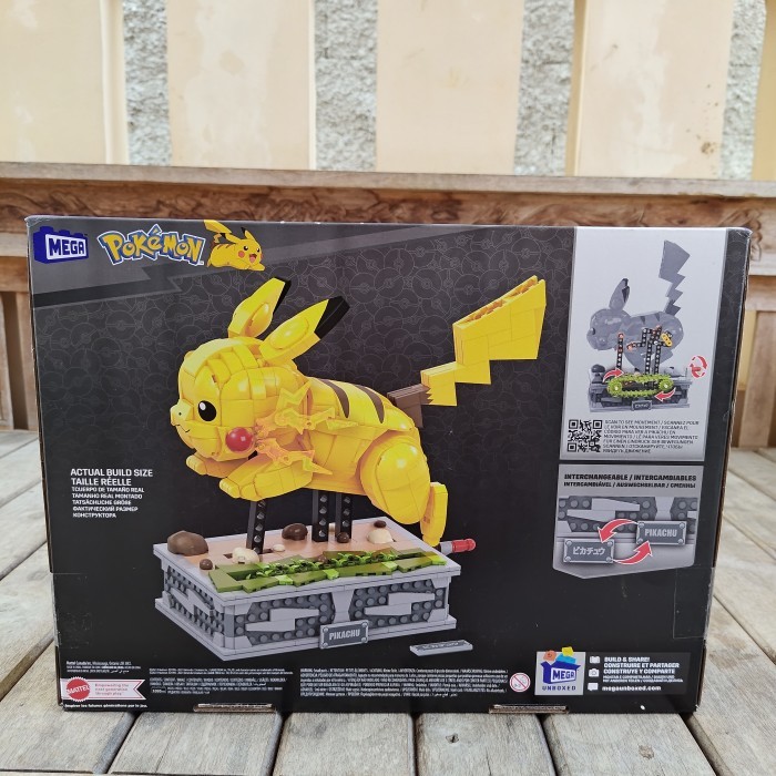 Mega Bloks builders pokemon kinetic motion pikachu movement brick lego stacking toys HGC23 ORIGINAL