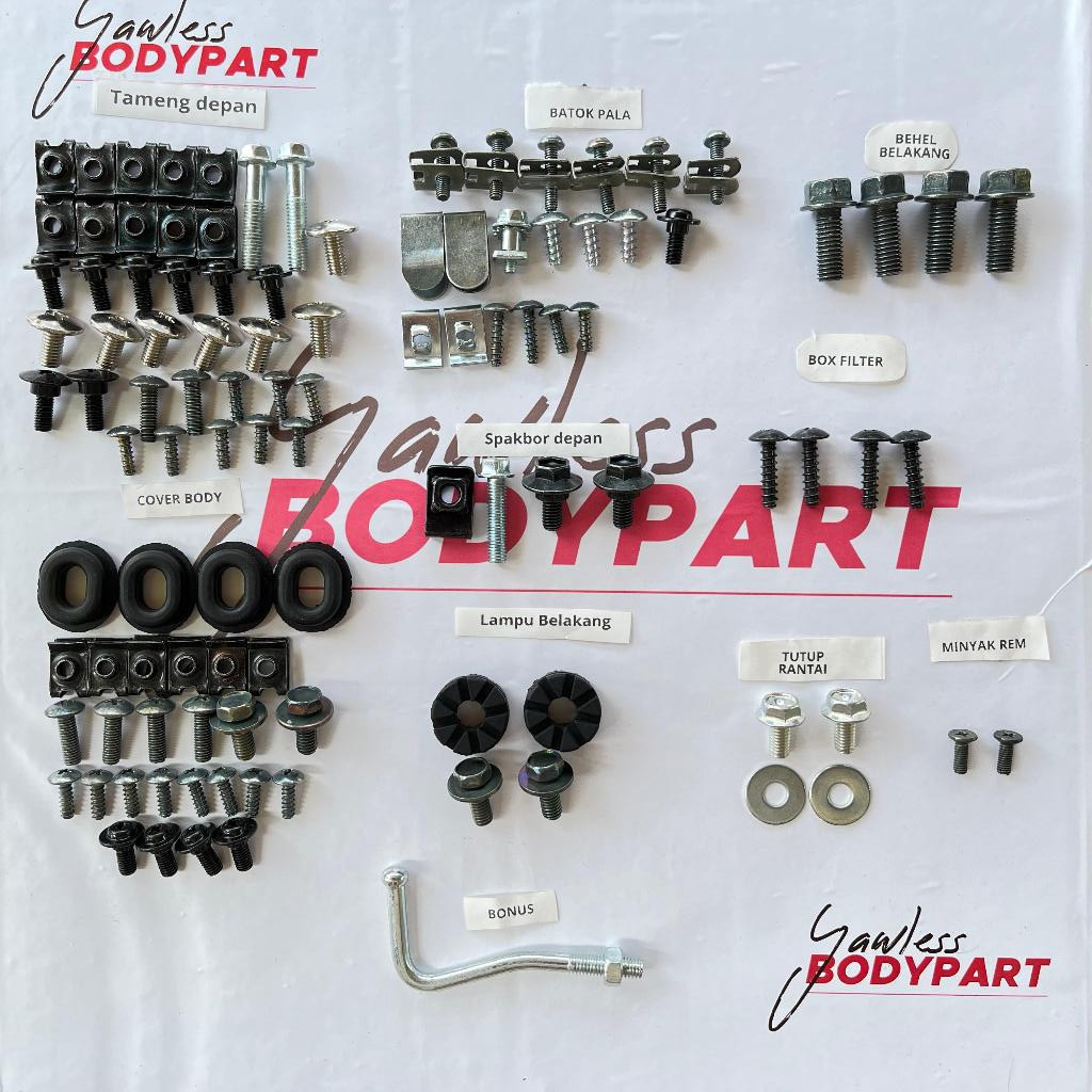 Baut Full body Revo Absolute Full Set / Baud Honda Revo Absolute Full Body Full Set