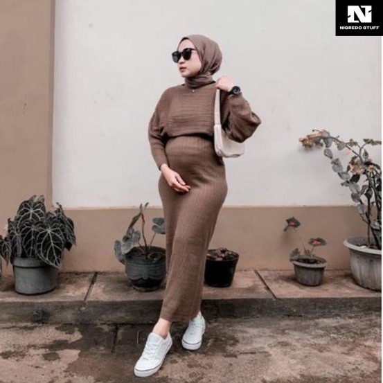 [PREMIUM] One Set Batwing Rajut // Setelan Rajut Batwing // One Set Knit Batwing // R.3/S-1,3