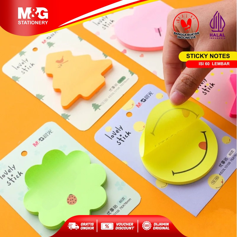 

SAMONO X M&G Sticky Notes Karakter Warna 60 Lembar 76x76mm