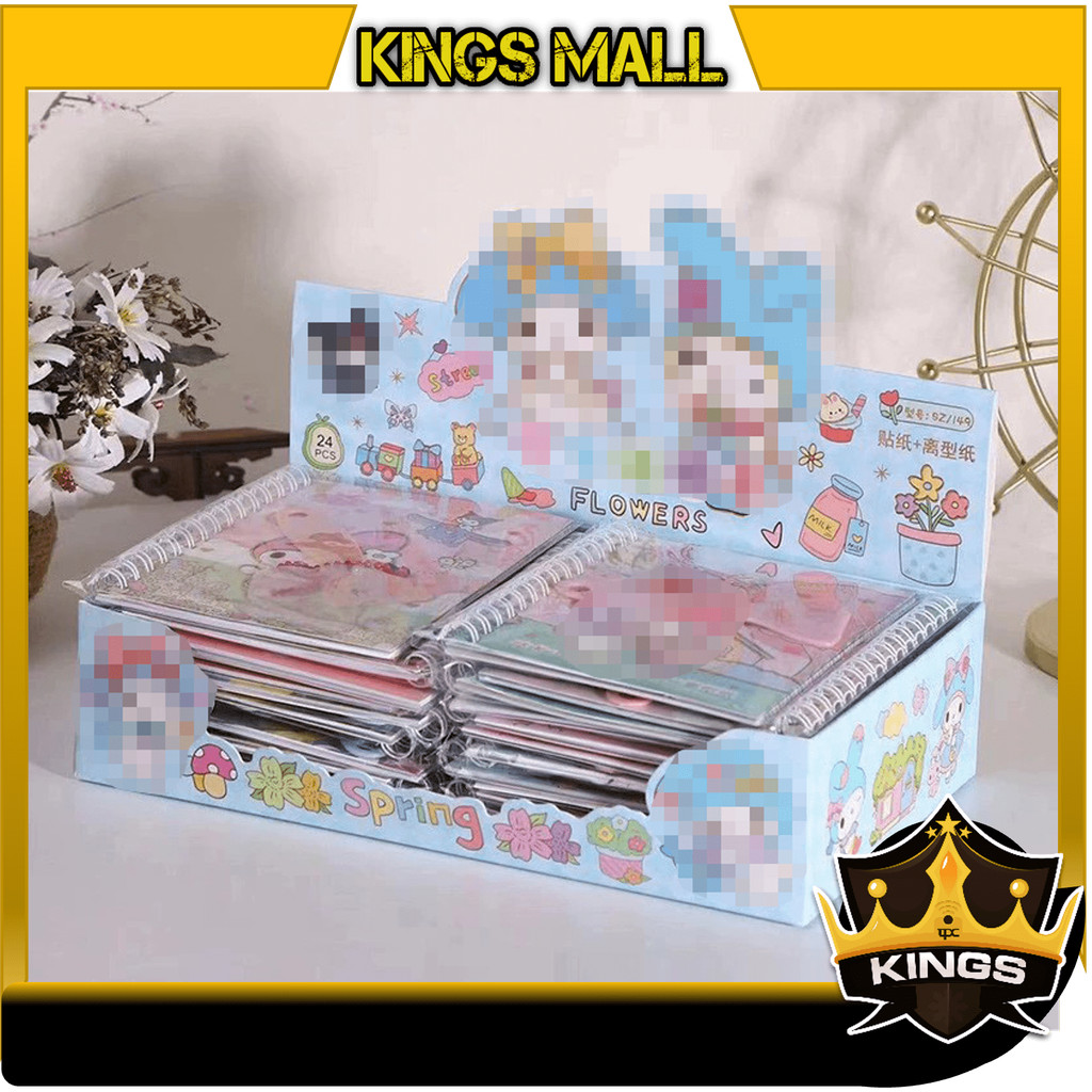 

Kings - 6605 Sticker Set Isi 12 Lembar / Set Mainan Edukasi Anak / Stiker Lucu Motif Karakter / Set Stiker 12 Lembar Unik Lucu