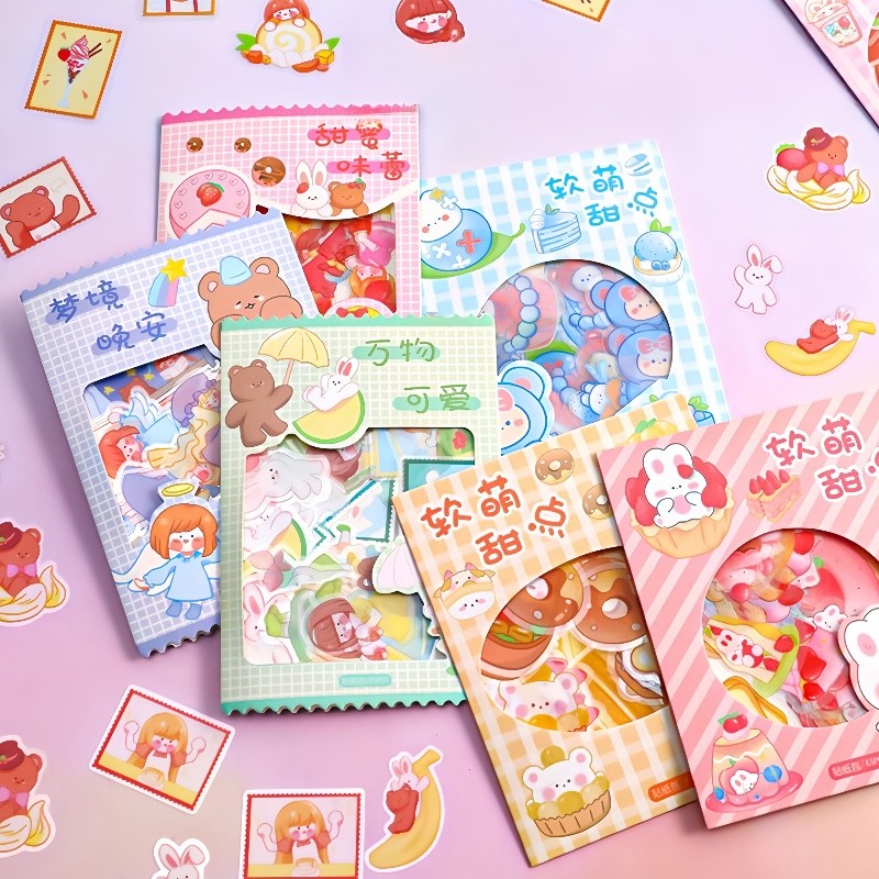 

45 lembar/tas buku stiker/stiker/stiker buku MOMO/45 stiker/stiker anti air