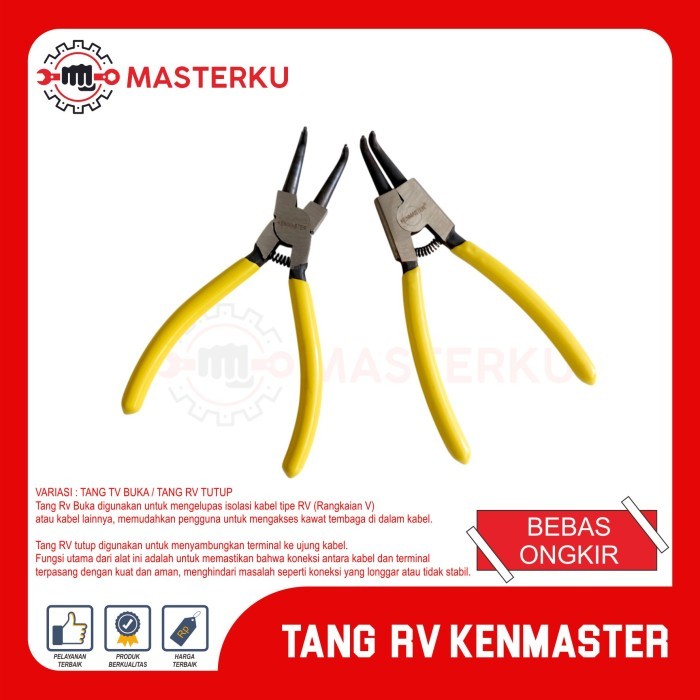Tang Rv Buka Bengkok / Tang Rv Buka Lurus / Tang Rv Tutup Bengkok / Tang Rv Tutup Lurus Kenmaster / 