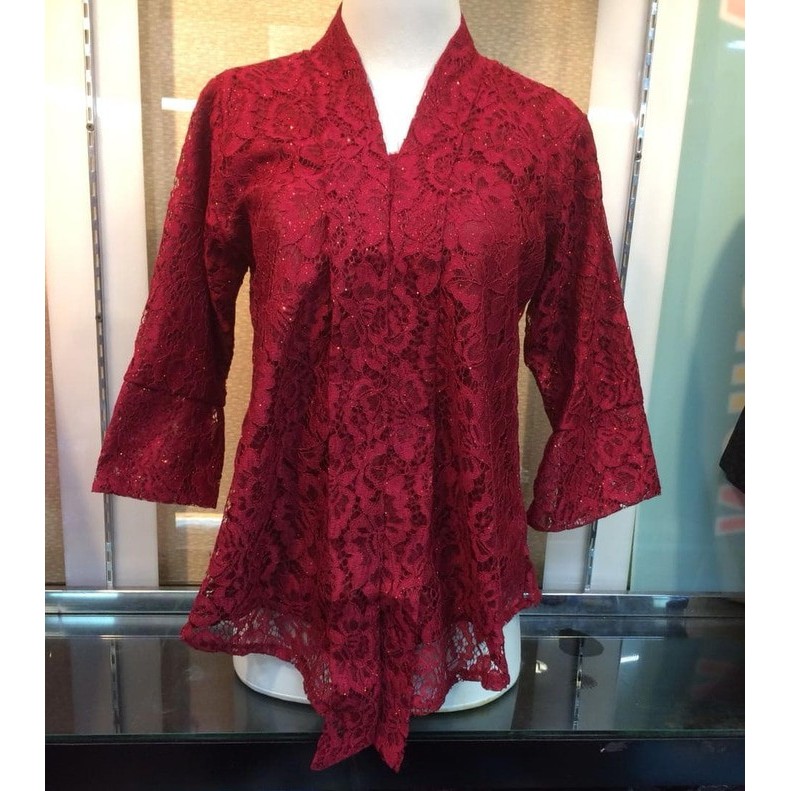 

Atasan Kebaya Kutu Baru Floy Cape / Brokat / Brukat Putih dan Lainnya - WHITE