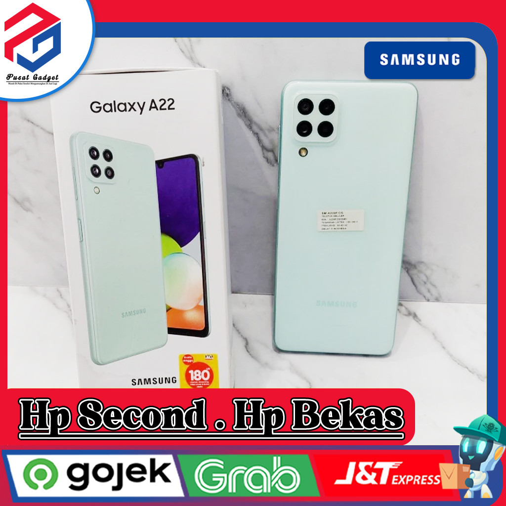 Samsung A22 4G | 5G Ram 6 Rom 128GB Second Grade A