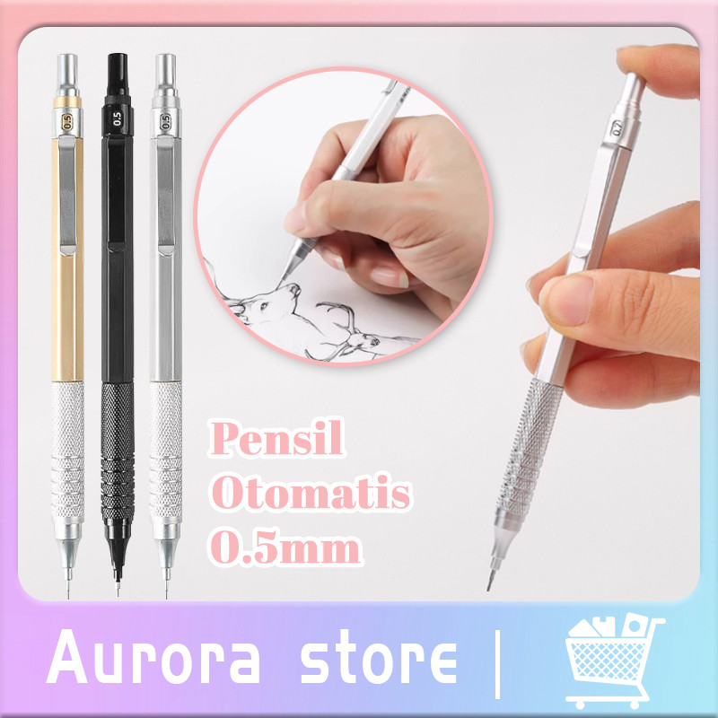 

0.5MM Pensil Mekanik Metal Mechanical Drafting Pencil Dengan Pusat Gravitasi Rendah Untuk Sekolah