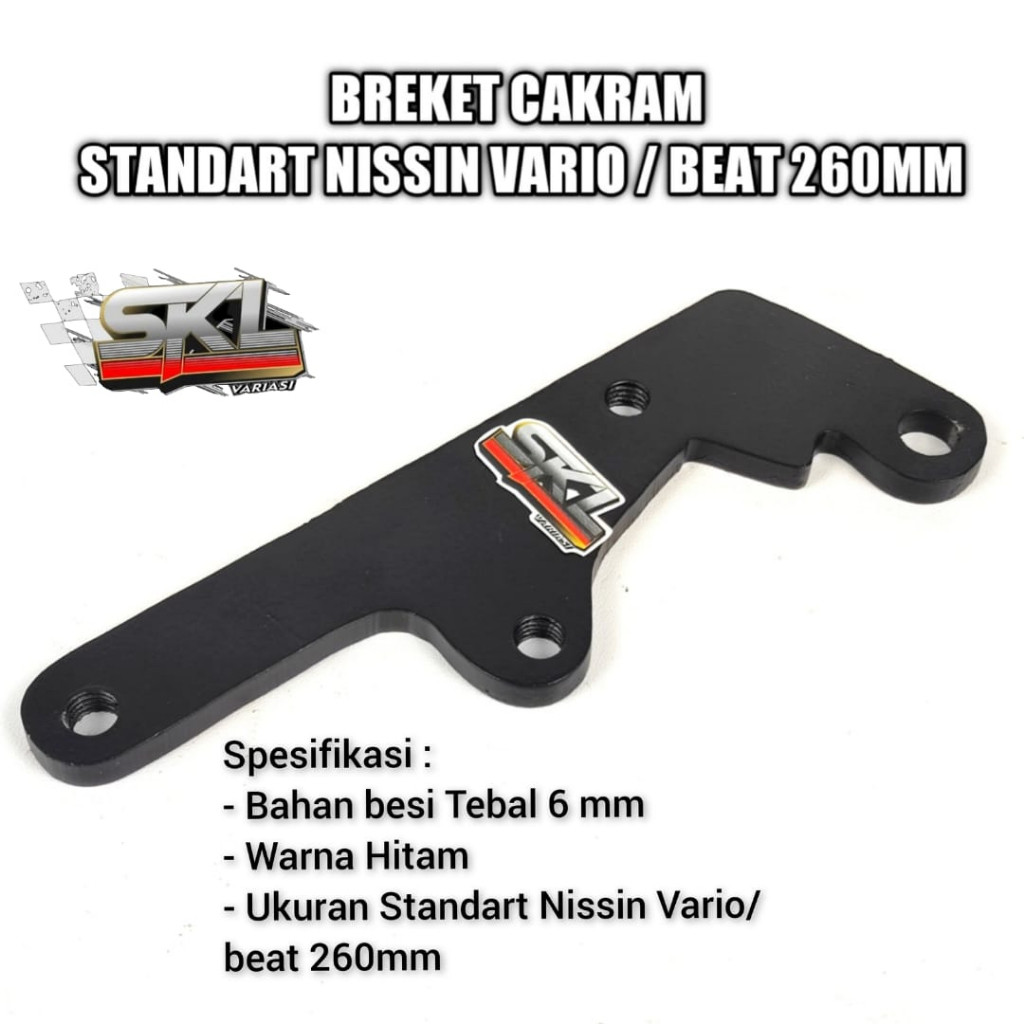 TINBACKSHOP Breket Bracket Dudukan Pangkon Kaliper Piringan Disc Cakram Depan Kaliper Standar Nissin