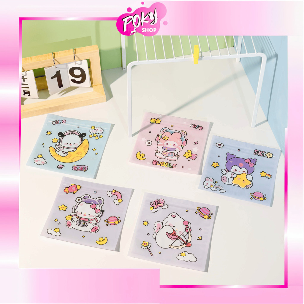 

POKY - 6594 Zip Lock Plastik Karakter Lucu / Kemasan Kue Permen Mini