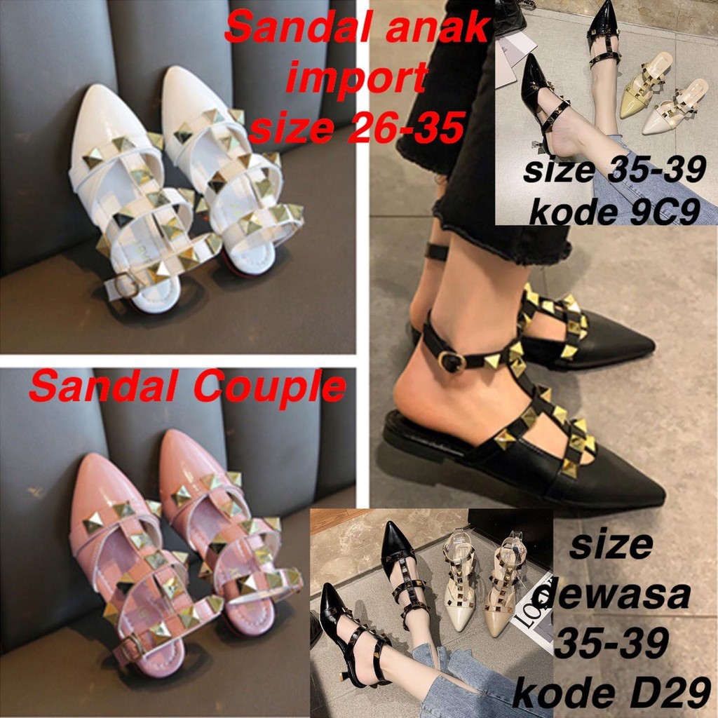 (LC-JKT) SD-677 SANDAL ANAK CEWEK MODEL TERBARU SANDAL IMPORT (TALI)