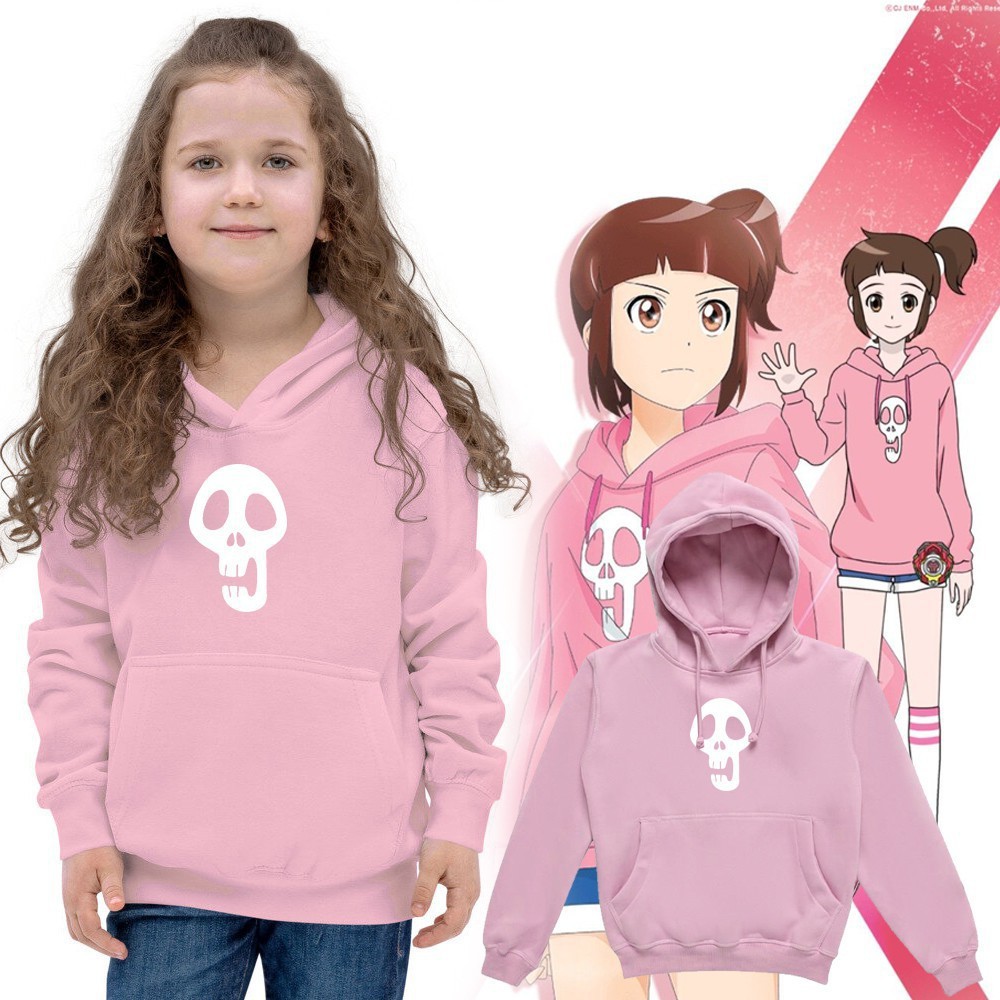 AMAISHOP Sweater anak perempuan SHINBI HARI KOO baju jaket anak perempuan anime