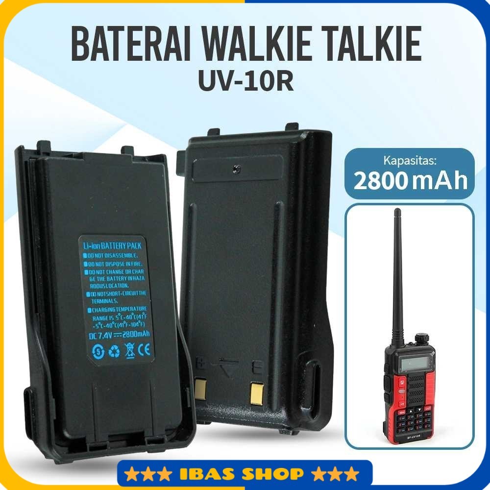 Baterai Walkie Talkie UV-10R 7.4V 2800mAh