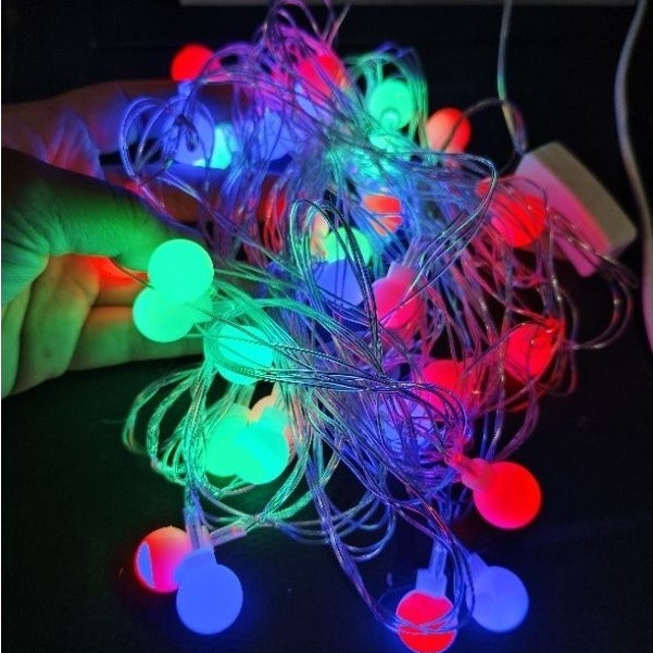 Lampu Hias Lampu Anggur  -+ 10 meter Tumblr Light String Warna RAINBOW kelap-kelip