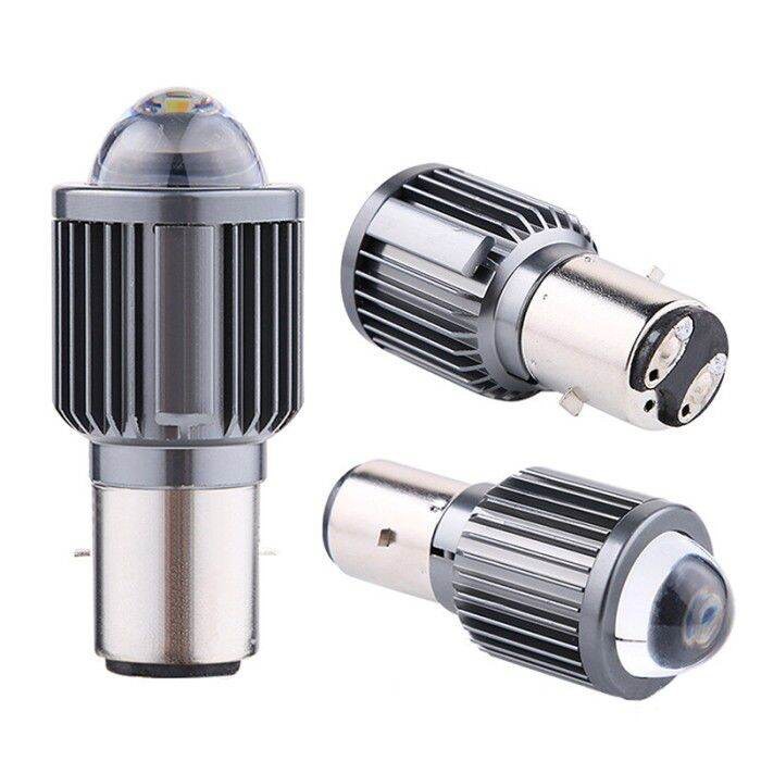 Lampu LED Laser D2 BA20D Vespa Thunder 12 Volt 2 Warna 12V