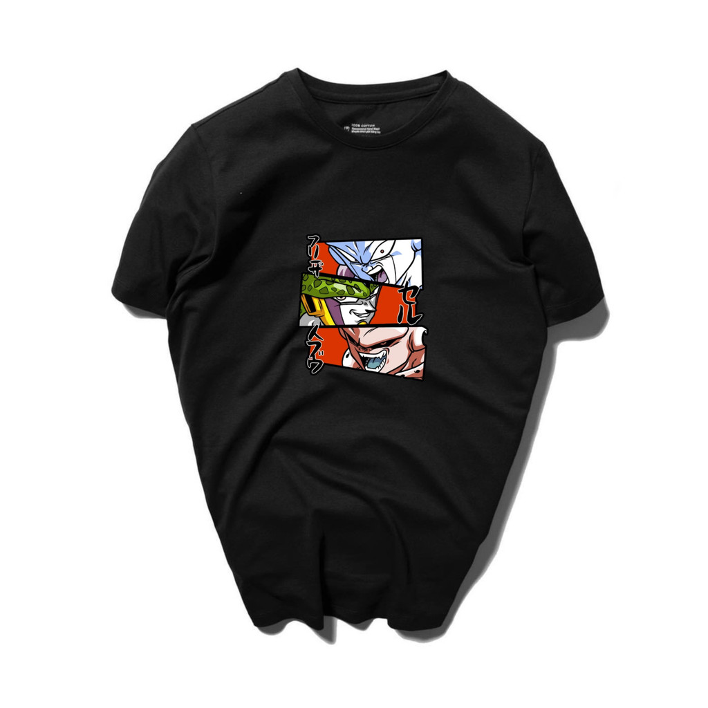 Kaos Unisex Kaos Buu D Ball Pria Gunung Kembar Pakaian Laki Laki Baju Cowok Kaos Lengan Pendek Oblon
