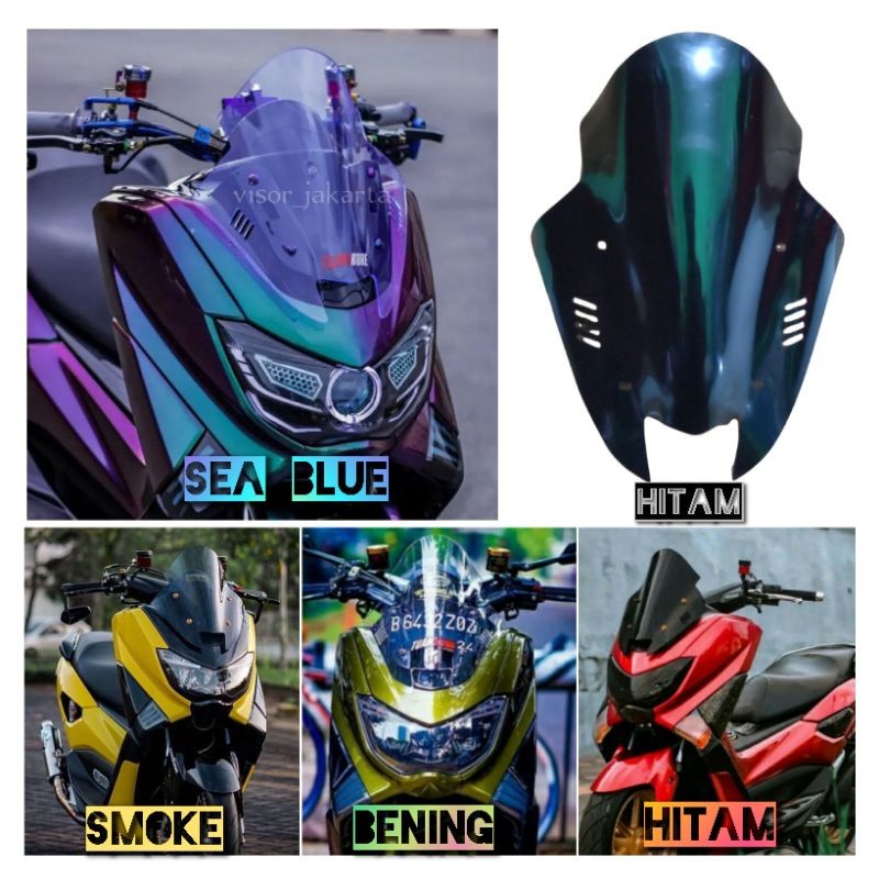 ORIGINAL Windshield Nmax Model TDR V2 Visor Nmax TDR Winsil Nmax Model Jenong Tameng Depan Nmax Old 