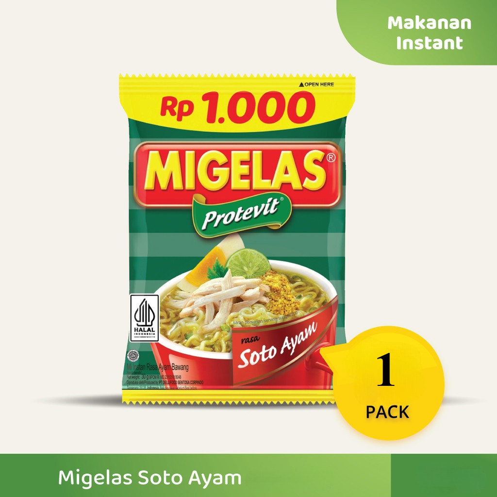 

Migelas Soto Ayam 1 Sachet