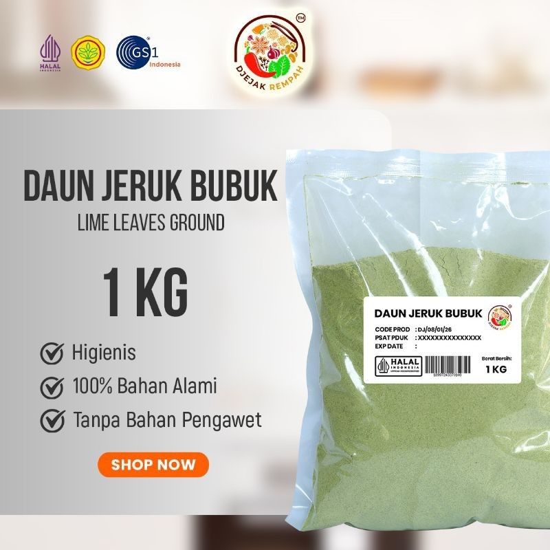 

Daun Jeruk Purut Bubuk (Kemasan 100 Gr - 500 Gr)