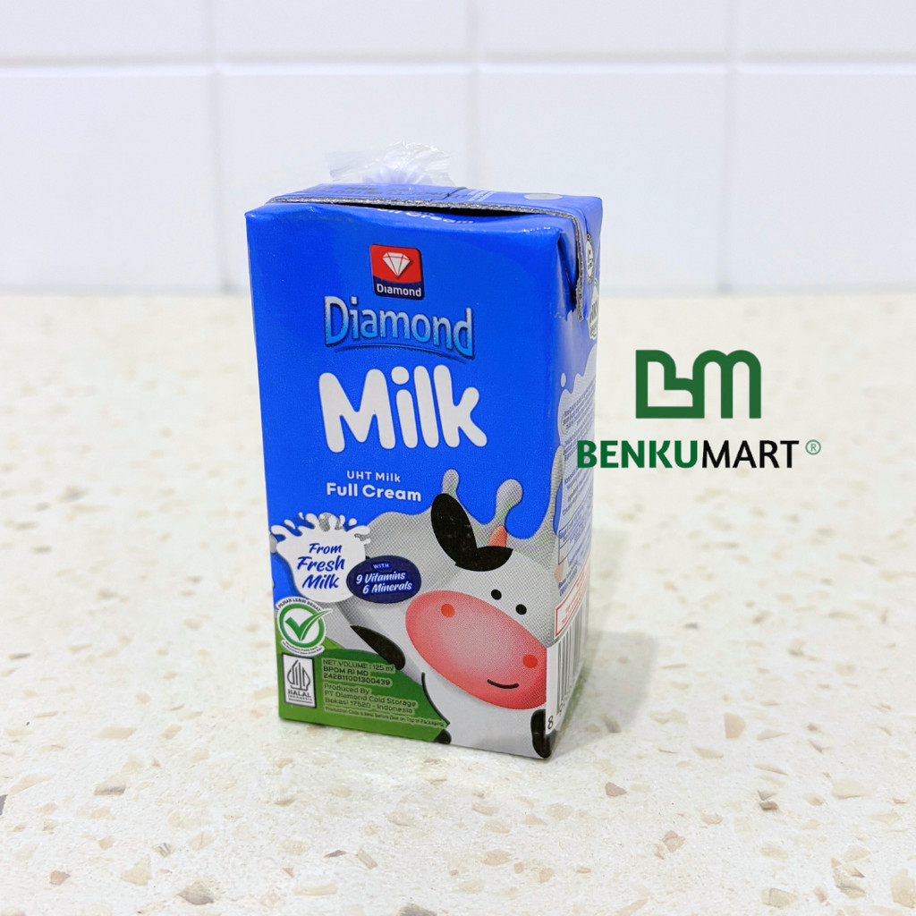 Diamond UHT Milk Full Cream (125 ml) | Susu UHT Kecil 125 ML