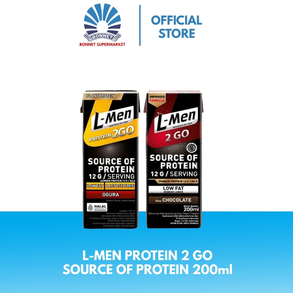 

L-Men Hi Protein 2 Go 200ml - Suplemen Tinggi Protein Siap Minum - ARM
