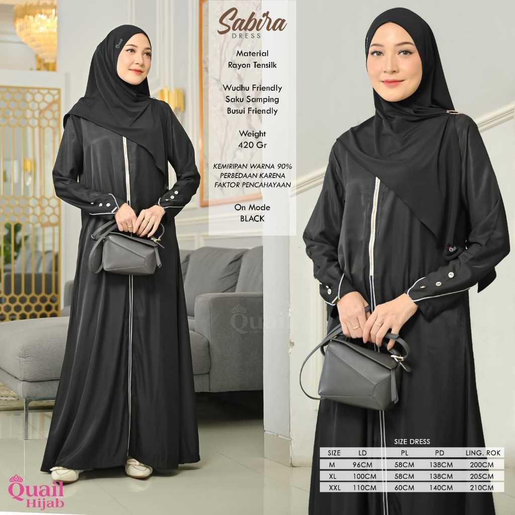 Sabira Dress Original Quail Hijab Wanita Luna.idn